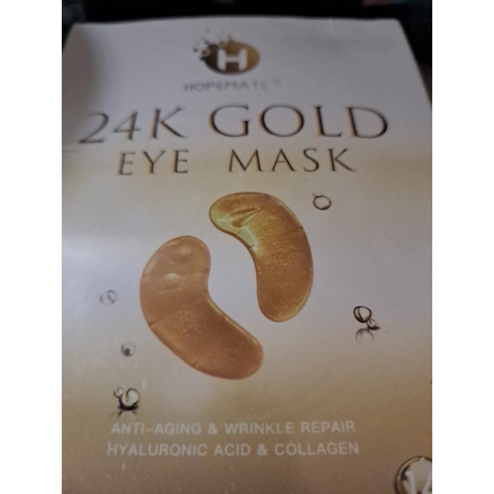 HOPEMATE Eye Patches Under Eye Mask 24K Gold Eye Treatment Mask Dark Circles ...